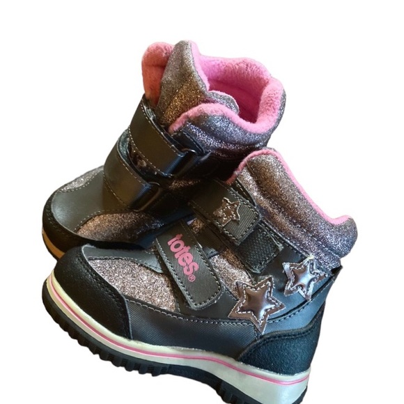 TOTES Toddler Sparkly, WARM, LIKE NEW, Snow Boots - Picture 3 of 8